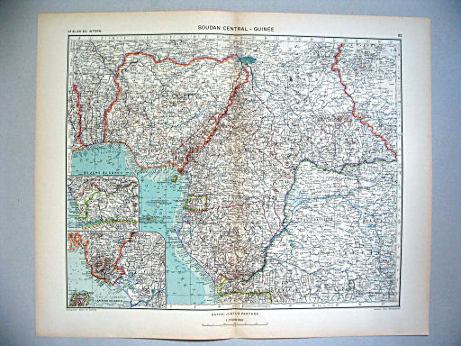 Stieler grand atlas de géographie moderne
82. Soudan central – Guinée (1939)
Midden-Soedan – Guinea / Central Sudan – Guinea