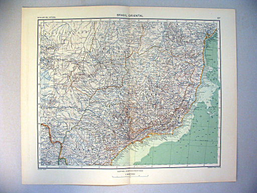 Stieler grand atlas de géographie moderne
107. Brasil oriental (1934)
Brazilië: Oost / Brazil: East