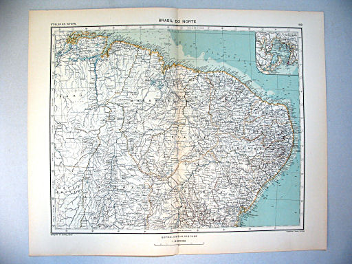 Stieler grand atlas de géographie moderne
108. Brasil do Norte (1935)
Brazilië: Noord / Brazil: North