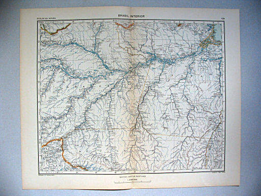 Stieler grand atlas de géographie moderne
109. Brasil interior (1935)
Midden-Brazilië / Central Brazil