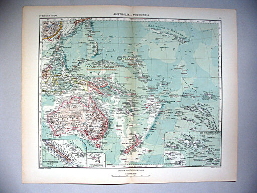 Stieler grand atlas de géographie moderne
110. Australia – Polynesia (1938)
Australië – Polynesië