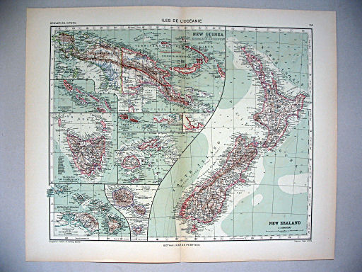 Stieler grand atlas de géographie moderne
114. Iles de l'Océanie (1938)
Zuidzee-eilanden / South Sea Islands