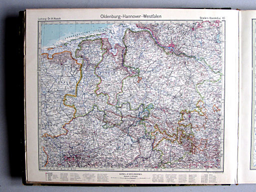 Stielers Hand-Atlas (1942)
10. Oldenburg - Hannover - Westfalen