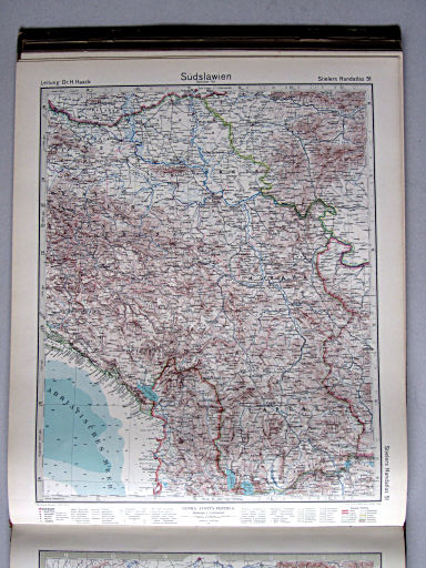 Stielers Hand-Atlas (1942)
51. Südslawien. Östlicher Teil