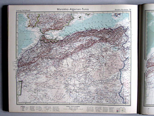 Stielers Hand-Atlas (1942)
79. Marokko - Algerien - Tunis