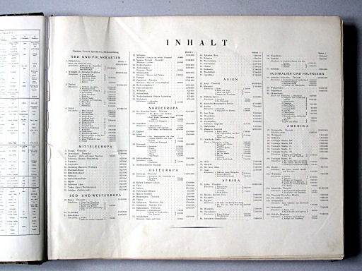 Stielers Hand-Atlas, Studienausgabe (1942)
Inhoudsopgave / Table of contents