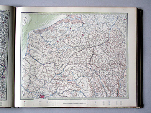 Stielers Hand-Atlas, Studienausgabe
33. Nordostfrankreich - Belgien - Luxemburg