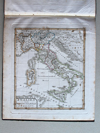 Stielers Schul-Atlas, 1821
VI. Italien auch Jllyrien, Croatien, Dalmat.
