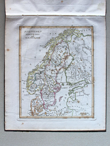 Stielers Schul-Atlas, 1821
VIII. Schweden, Norwegen und Daenemark