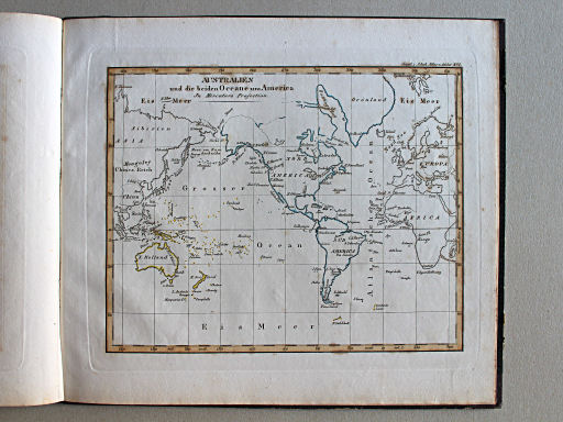 Stielers Schul-Atlas, 1821
Suppl.I. Australien und die beiden Oceane um America