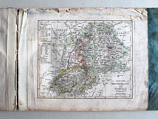 Stielers Schul-Atlas, 1825
XIII. Südwestl. Deutschland und Schweiz