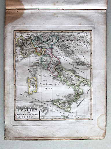 Stielers Schul-Atlas, 1829
VI. Italien auch Jllyrien, Croatien, Dalmat.