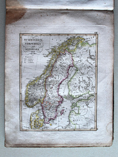 Stielers Schul-Atlas, 1829
VIII. Schweden, Norwegen und Daenemark