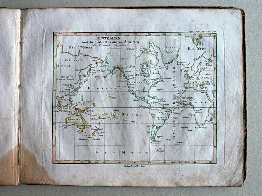 Stielers Schul-Atlas, 1829
Suppl.I. Australien und die beiden Oceane um America