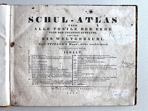 Stielers Schul-Atlas, 1834
Titelpagina / Title page