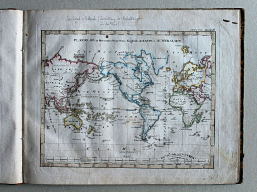 Stielers Schul-Atlas, 1834
IIb. Planiglob in Mercators Projection