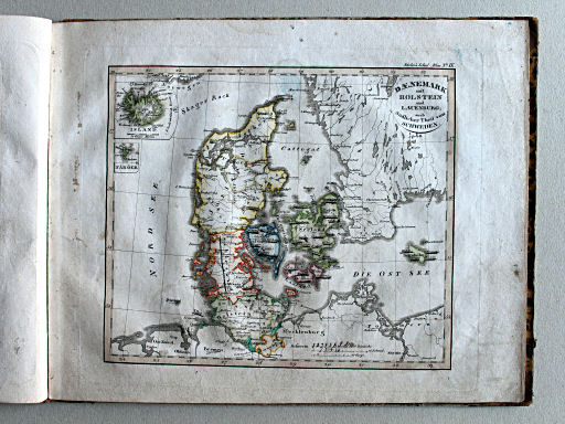 Stielers Schul-Atlas, 1834
IX. Dänemark, mit Holstein und Lauenburg