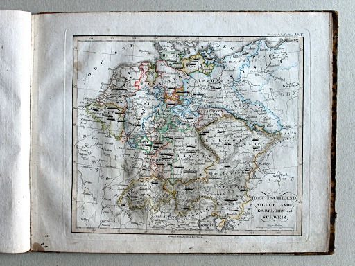 Stielers Schul-Atlas, 1834
X. Deutschland, Niederlande, Kgr. Belgien und Schweiz