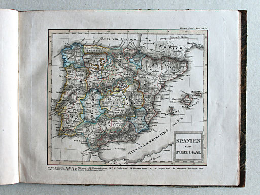 Stielers Schul-Atlas, 1835
IV. Spanien und Portugal