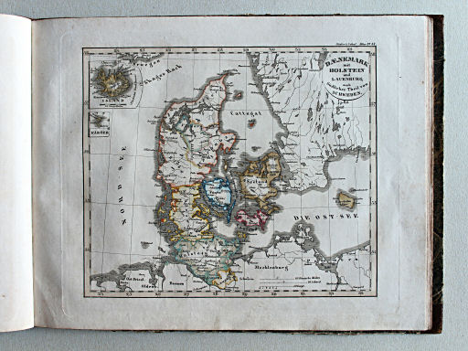 Stielers Schul-Atlas, 1835
IX. Dänemark, mit Holstein und Lauenburg