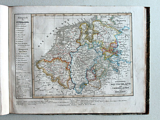 Stielers Schul-Atlas, 1835
XI. Nordwestl. Deutschland und Niederlande, auch Belgien