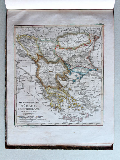 Stielers Schul-Atlas, 1835
XVI. Die Europaeische Türkey, Griechenland und die Jonischen Inseln