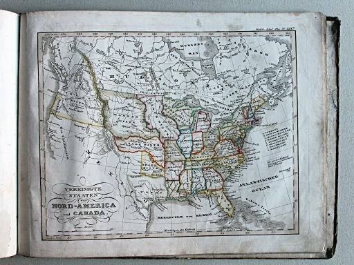 Stielers Schul-Atlas, 1841
XIXb. Vereinigte Staaten von Nord-America, und Canada