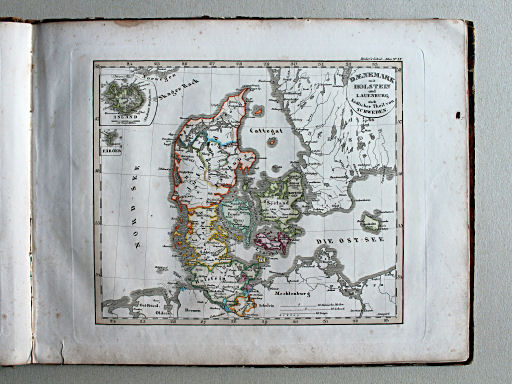 Stielers Schul-Atlas, 1842
IX. Dänemark, mit Holstein und Lauenburg