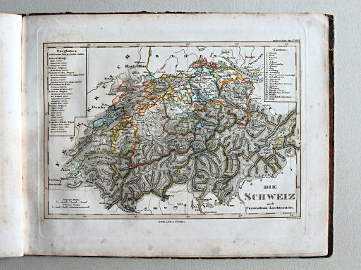 Stielers Schul-Atlas, 1842
XIVb. Die Schweiz, auch Fürstenthum Liechtenstein