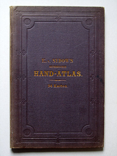 E. von Sydow's Methodischer Hand-Atlas, 1874
Voorkant band
