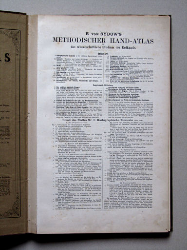 E. von Sydow's Methodischer Hand-Atlas, 1874
Toelichting / Explanations p. 1