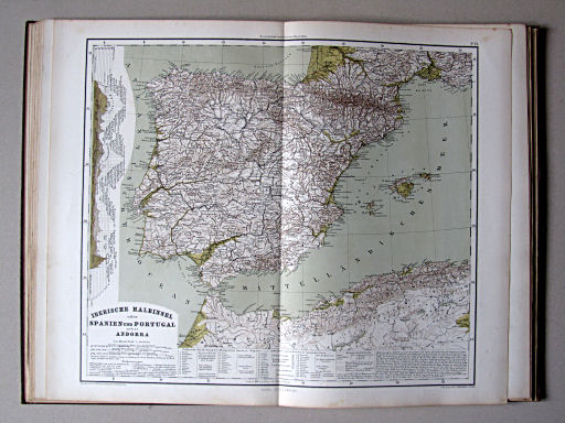 E. von Sydow's Methodischer Hand-Atlas, 1874
XI. Iberische Halbinsel