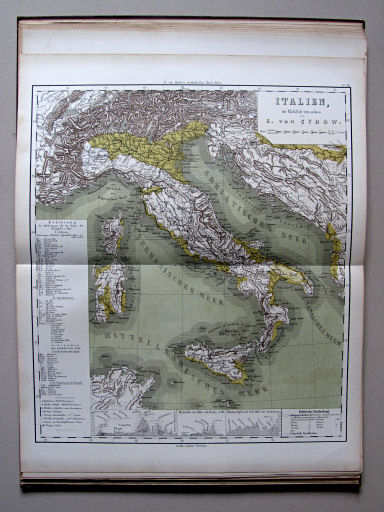 E. von Sydow's Methodischer Hand-Atlas, 1874
XII. Italien