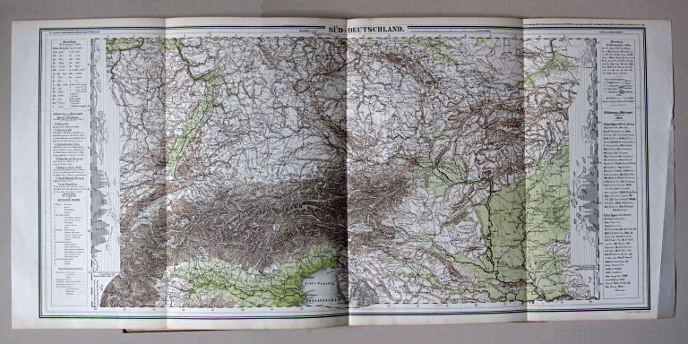 E. von Sydow's Methodischer Hand-Atlas, 1874
XVIII-XIX. Süd-Deutschland