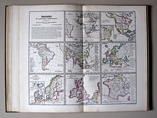 E. von Sydow's Methodischer Hand-Atlas, 1874
XX. Schema für das Coloriren der einzelnen Blätter. Die Nummer III-X