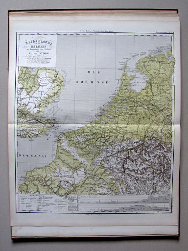 E. von Sydow's Methodischer Hand-Atlas, 1874
S VII. Niederlande und Belgien