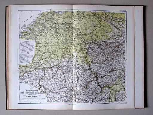 E. von Sydow's Methodischer Hand-Atlas, 1874
S VIII. West-Gruppe des Nord-Deutschen Berglandes