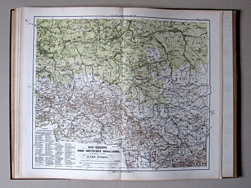 E. von Sydow's Methodischer Hand-Atlas, 1874
S X. Ost-Gruppe des Nord-Deutschen Berglandes