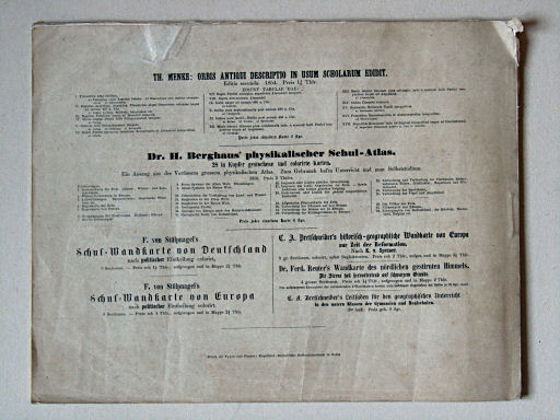 E. von Sydow's Orographischer Atlas, 1855
Achterkant band / Back cover