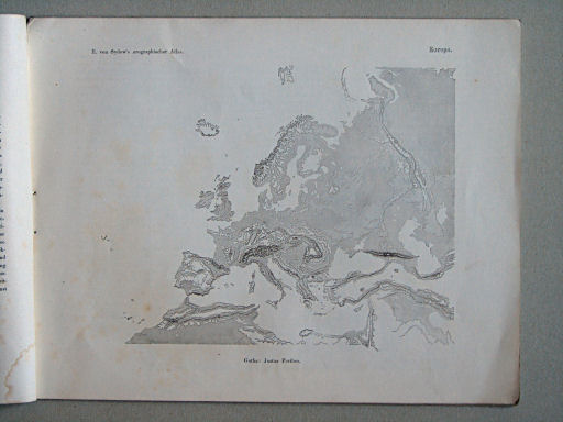 E. von Sydow's Orographischer Atlas, 1855
1. Europa