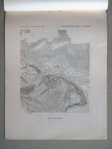 E. von Sydow's Orographischer Atlas, 1855
7. Karpathenländer, Polen und Preussen