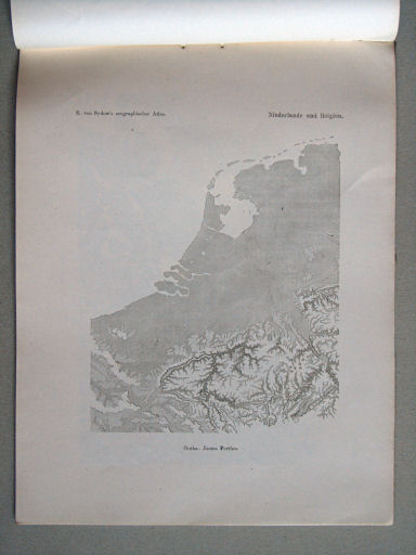 E. von Sydow's Orographischer Atlas, 1855
9. Niederlande und Belgien