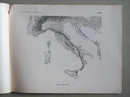 E. von Sydow's Orographischer Atlas, 1855
13. Italien