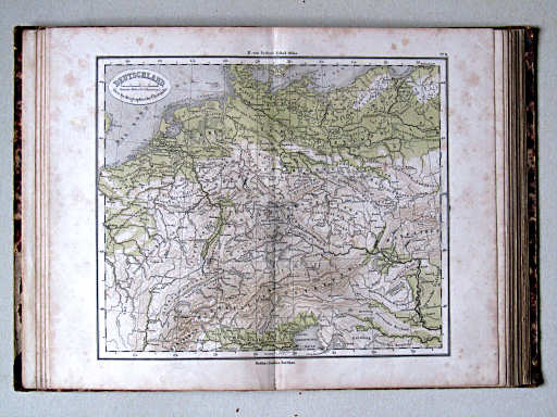 E. von Sydow's Schul-Atlas, 1852
9. Deutschland. Oro-hydrographische Übersicht