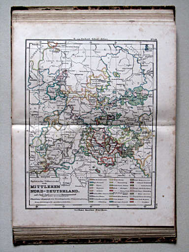 E. von Sydow's Schul-Atlas, 1852
18. Politische Übersicht vom Mittleren Nord-Deutschland