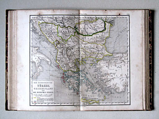E. von Sydow's Schul-Atlas, 1852
22. Die Europaeische Türkei, Griechenland und die Ionischen Inseln