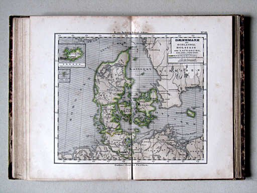 E. von Sydow's Schul-Atlas, 1852
26. Daenemark mit Schleswig, Holstein und Lauenburg; Island u. Fär-Öer