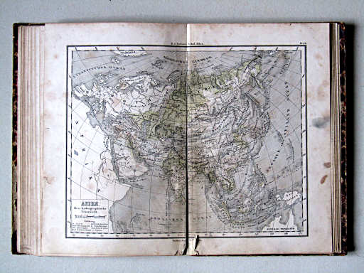 E. von Sydow's Schul-Atlas, 1852
28. Asien. Oro-hydrographische Uebersicht
