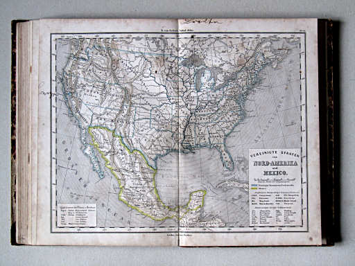 E. von Sydow's Schul-Atlas, 1852
34. Vereinigte Staaten von Nord-Amerika und Mexico