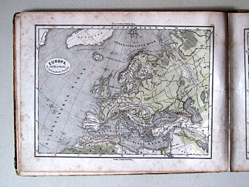 E. von Sydow's Schul-Atlas, 1856
6. Europa. Oro-hydrographische Übersicht